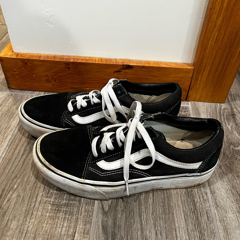 Vans Black and White Sneakers - Picture 3 of 5